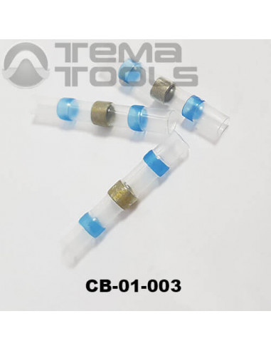 Термоусаджувана гільза з припоєм CB-01-003 синя