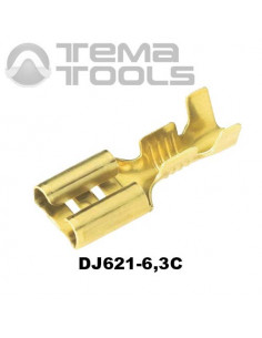 Коннектор плоский разрезной DJ621-6,3C 0,35 мм мама