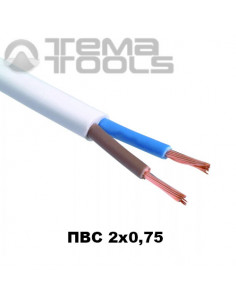 Гибкий медный провод ПВС 2x0,75 мм²