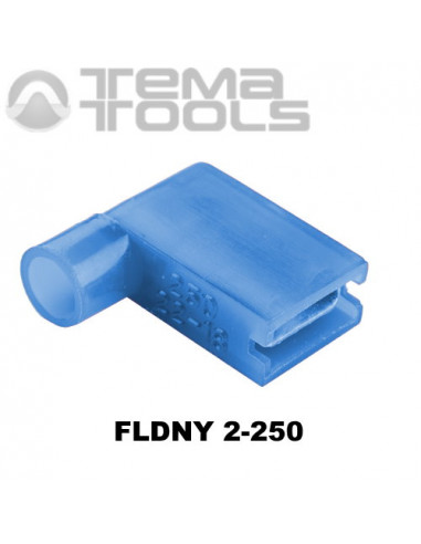 Конектор плоский кутовий FLDNY 2-250 "мама" з повною ізоляцією