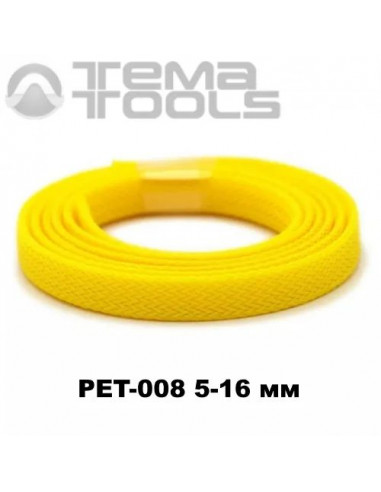 Обплетення для проводів PET-008 5-16 мм зміїна шкіра жовта (100 м уп.)