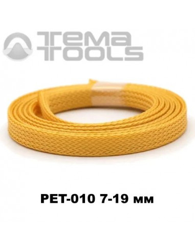 Оплетка для проводов PET-010 7-19 мм змеиная кожа золотая (100 м уп.)
