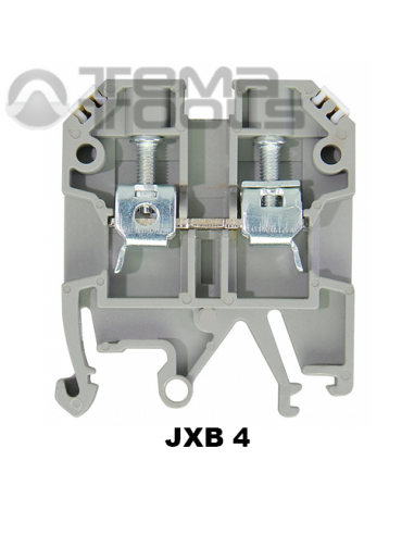 Клема прохідна гвинтова JXB 4 на DIN-рейку