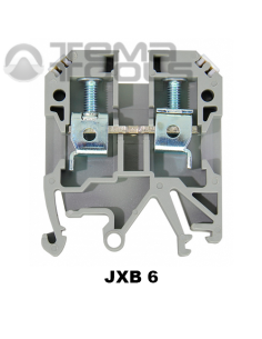 Клемма проходная винтовая JXB 6 на DIN-рейку