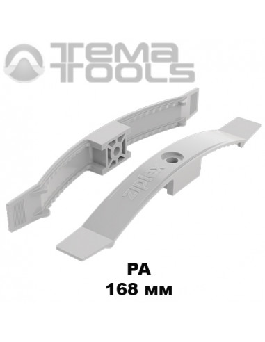 Затискач для кабелю на 10 проводів 168 мм PA пластиковий сірий (25 шт.)