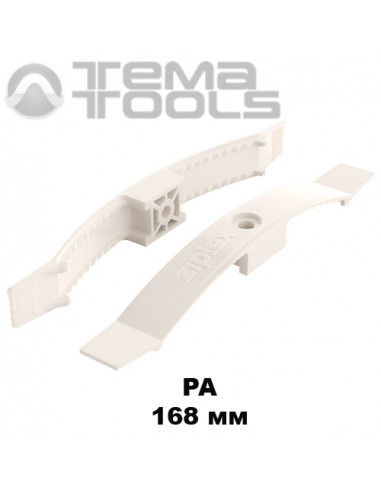 Зажим для кабеля на 10 проводов 168 мм PA пластиковый белый (25 шт.)
